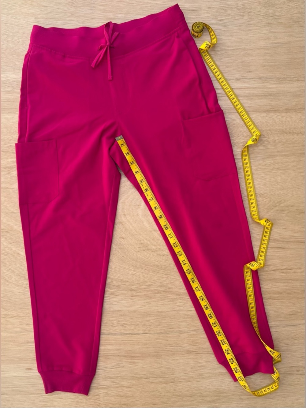 Mandala Vibrant Raspberry Pink Utility Jogger Scrubs Pockets NWT Workwear Active - Picture 10 of 13